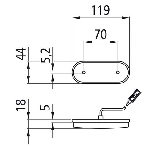 Positionsleuchte LED weiß 24 Volt Unipoint 