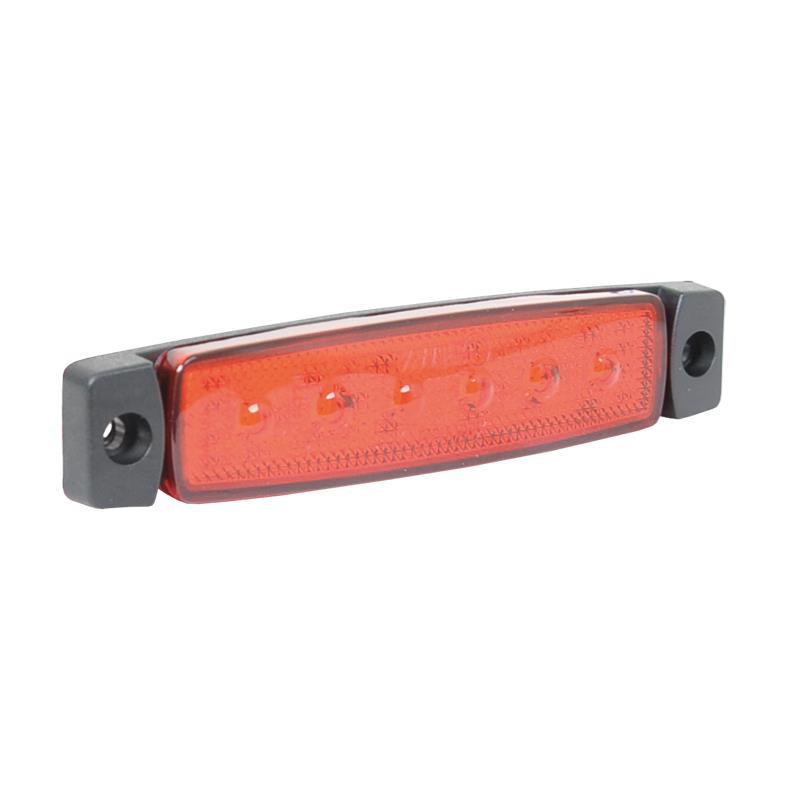 LED Positionsleuchte + Rückstrahler (12-30V), rot