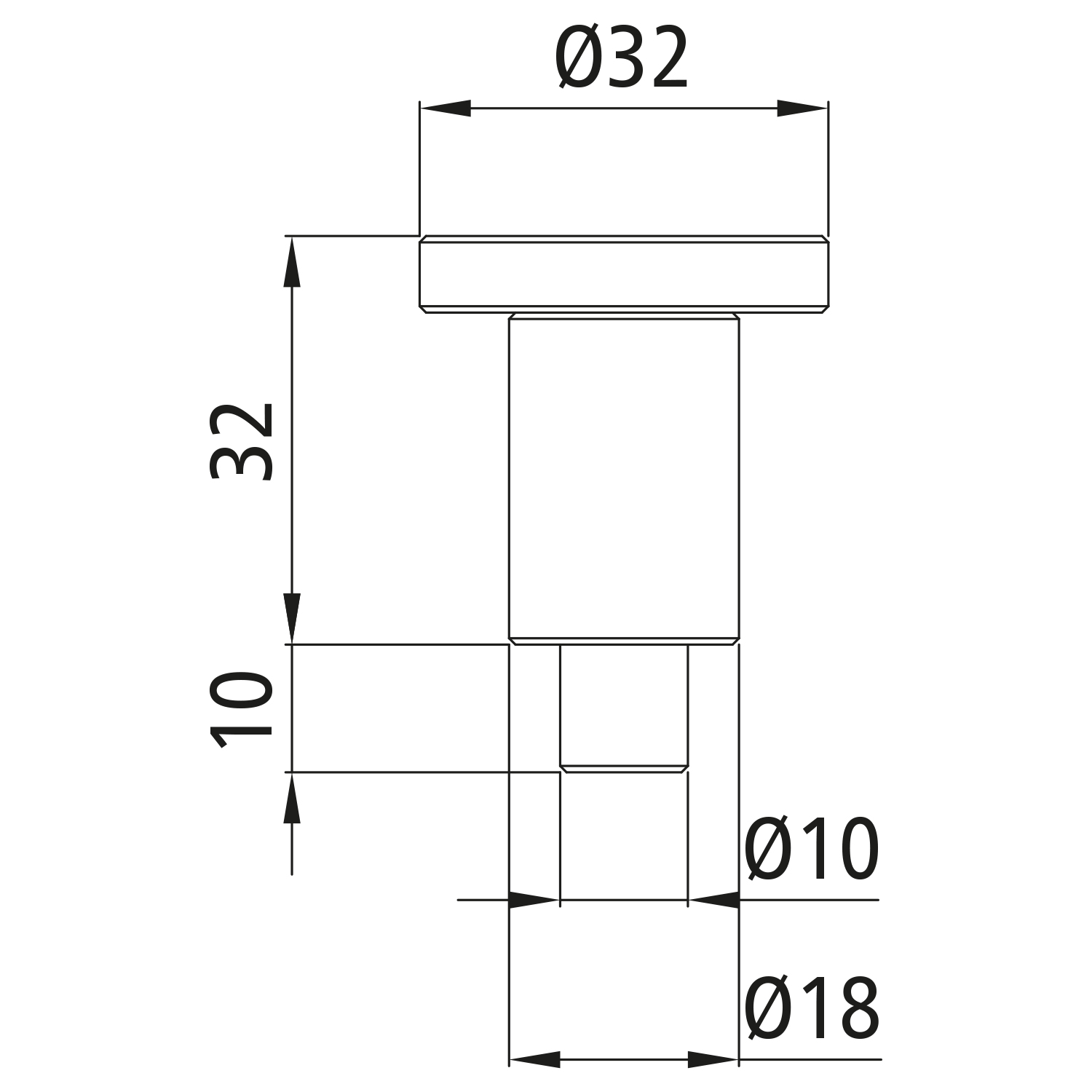 Rastbolzen Bolzendurchmesser 10mm 