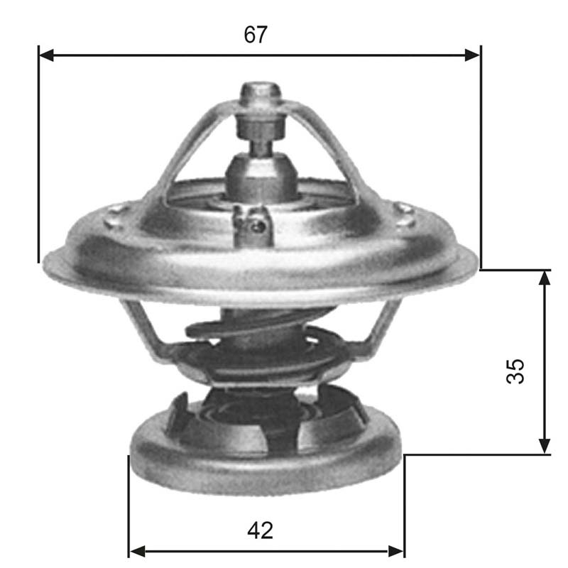 Thermostat passend für Mercedes-Benz Öffnungstemperatur 80 °C