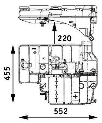 Ausgleichsbehälter passend für Mercedes Benz SK/MK