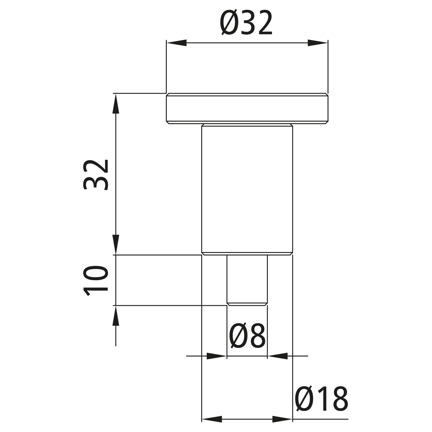 Rastbolzen Bolzendurchmesser 8mm 